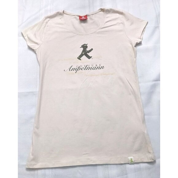 AMPELMANN Couture Soft Pink Tee Organic Cotton German Elevated Basics Size M - Picture 1 of 9